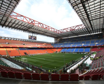 Giuseppe Meazza stadium, San Siro, home to Milan and Internazionale