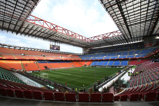 Giuseppe Meazza stadium, San Siro, home to Milan and Internazionale