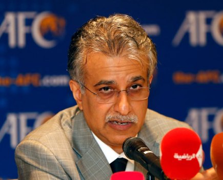 President of Asian Football Confederation Sheikh Salman Bin Ibrahim Al Khalifa