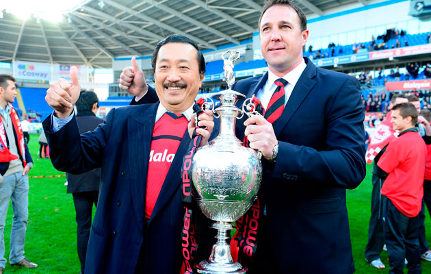 Vincent Tan and Malkey Mackay Cardiff City