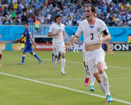 Godin scores for Uruguay