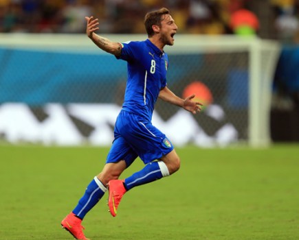 Marchisio celebrates scoring