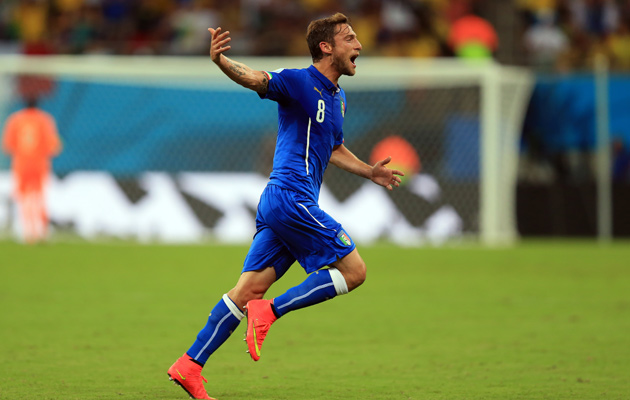 Marchisio celebrates scoring