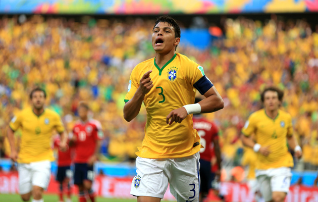 Thiago Silva goal against Colombia