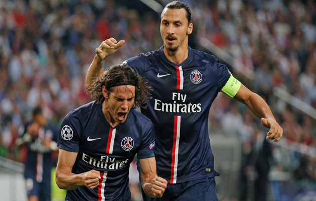 Edinson Cavani Zlatan Ibrahimovic