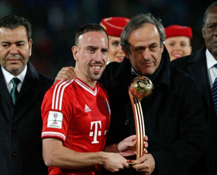 Franck Ribery Michel Platini