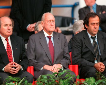 Sepp Blatter, Joao Havelange, Michel Platini