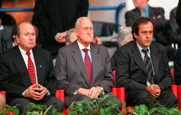 Sepp Blatter, Joao Havelange, Michel Platini