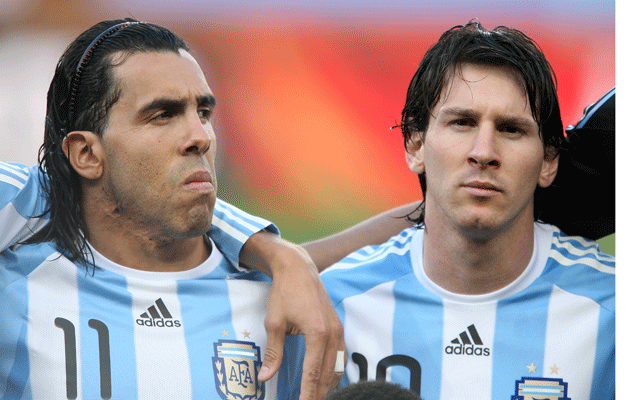 Carlos Tevez Lionel Messi