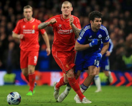 Diego Costa Martin Skrtel