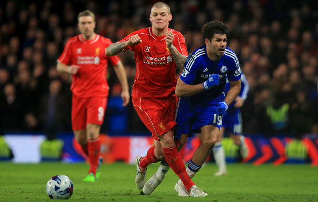 Diego Costa Martin Skrtel