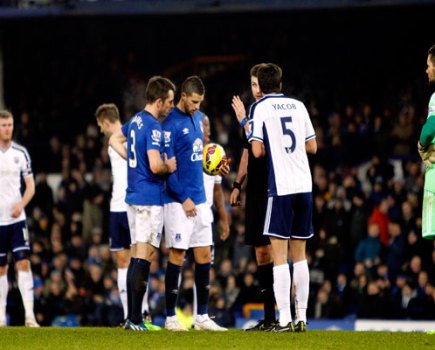 Leighton Baines and Kevin Mirallas