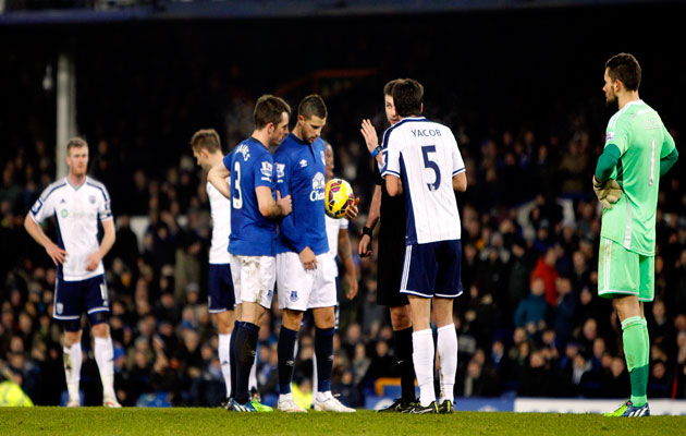Leighton Baines and Kevin Mirallas