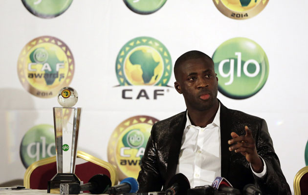 yaya toure caf footballer of the year 2015