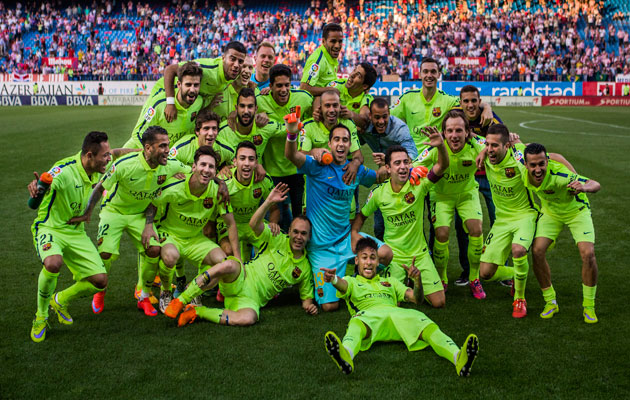 Barcelona celebrate