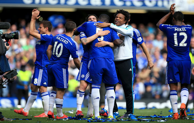 Chelsea players celebrate