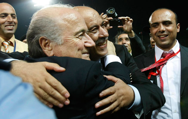 Jibril Rajoub Sepp Blatter
