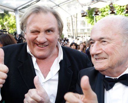 United Passions Gerard Depardieu, Sepp Blatter