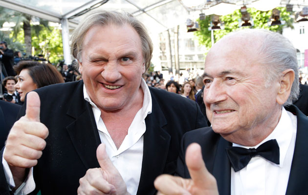 United Passions Gerard Depardieu, Sepp Blatter