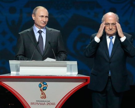 Vladimir Putin Sepp Blatter