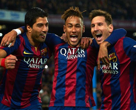 Suarez, Neymar and Messi