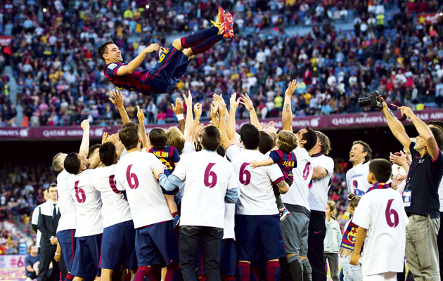 Xavi last game for Barcelona