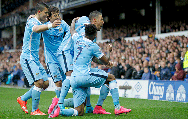 Mancester City celebrate