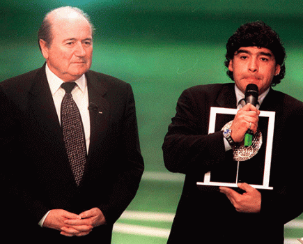 Sepp Blatter Diego Maradona