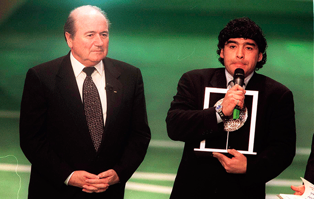 Sepp Blatter Diego Maradona