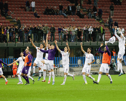 Fiorentina celebrate