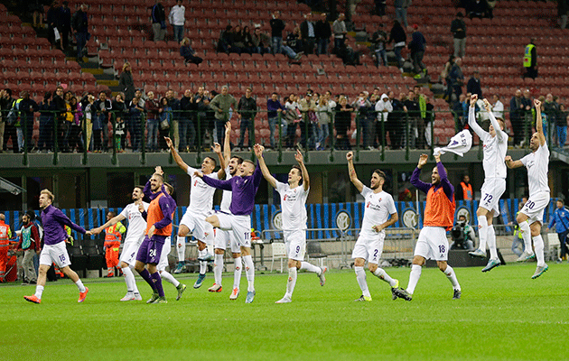 Fiorentina celebrate