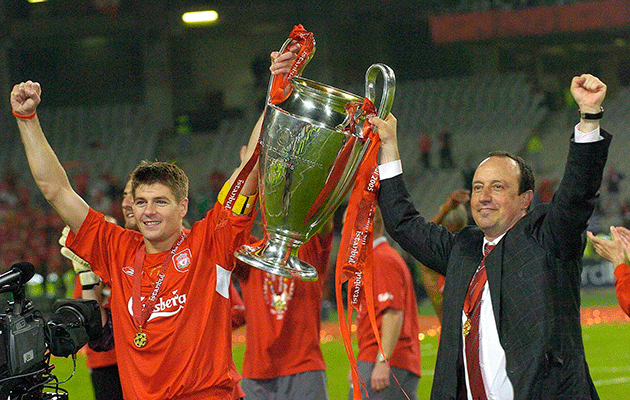 Steven Gerrard Rafa Benitez