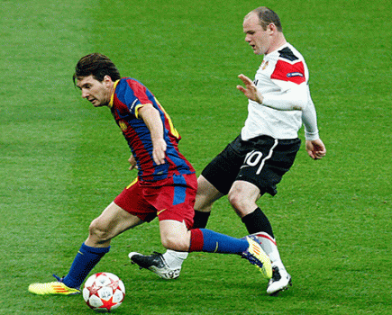 Lionel Messi Wayne Rooney