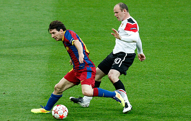 Lionel Messi Wayne Rooney