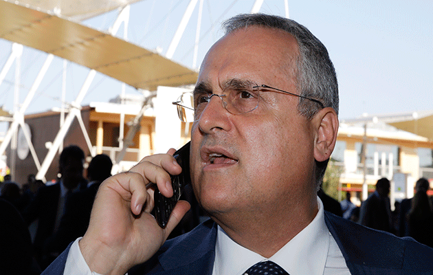 Lazio president Claudio Lotito