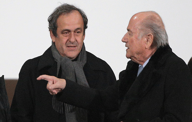 Michel Platini Sepp Blatter