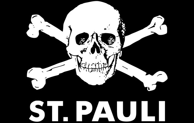 St Pauli skull and crossbones flag