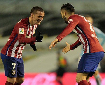 Yannick Carrasco Antoine Griezmann Atletico Madrid