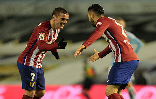 Yannick Carrasco Antoine Griezmann Atletico Madrid