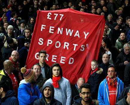 Liverpool fans Fenway