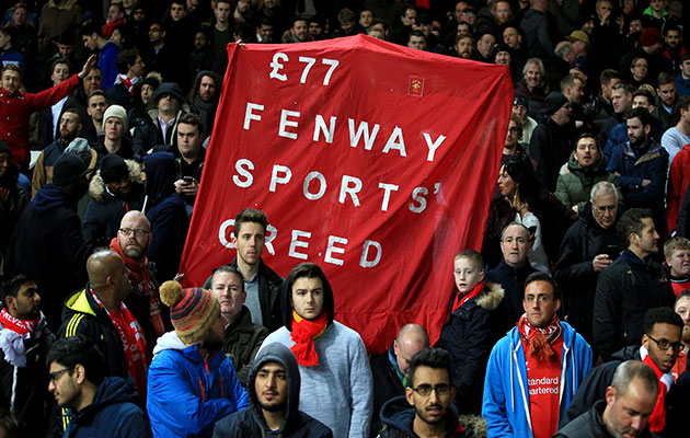 Liverpool fans Fenway