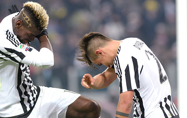 Paul Pogba and Paulo Dybala Juventus