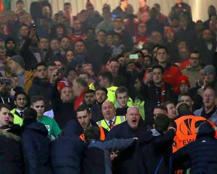 Manchester United fans Liverpool fans