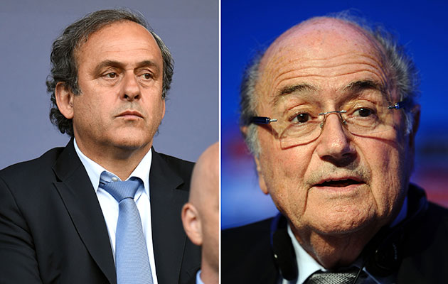 Michel Platini Sepp Blatter