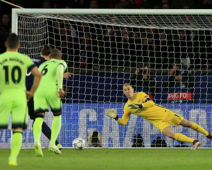 Joe Hart with his penalty save over Zlatan Ibrahimovic