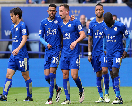 Leicester celebrate