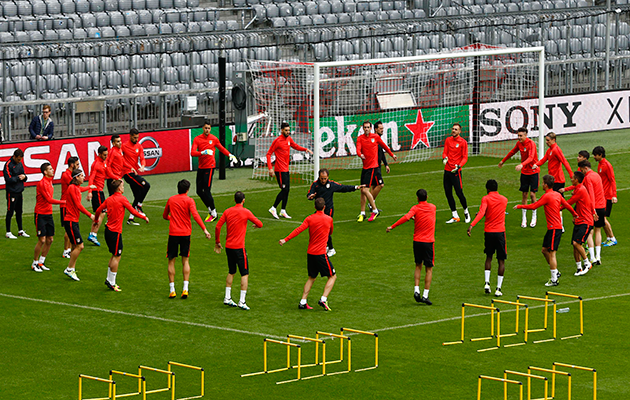 Atletico Madrid training