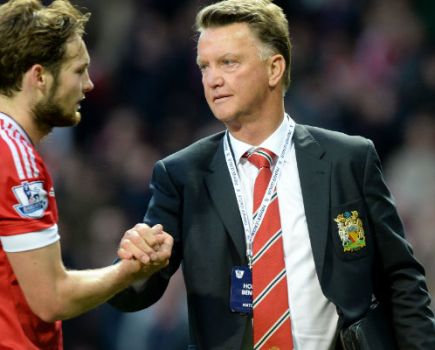 Daley Blind and Louis van Gaal