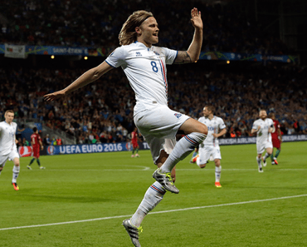 Iceland's Birkir Bjarnason