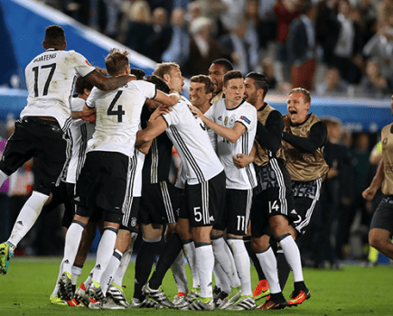 German 1 Italy 1 (Germany 6-5 on penalties)